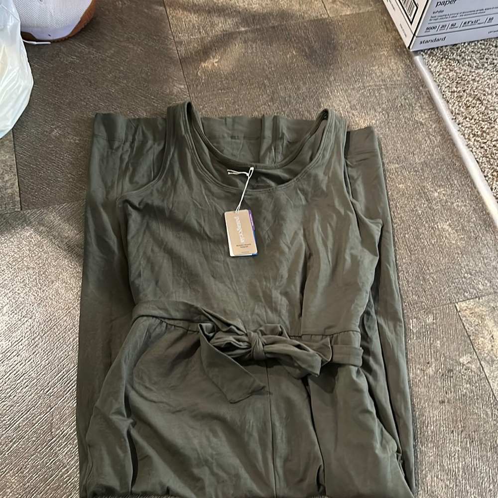 NWT Patagonia Kamala Jumpsuit, Olive Green